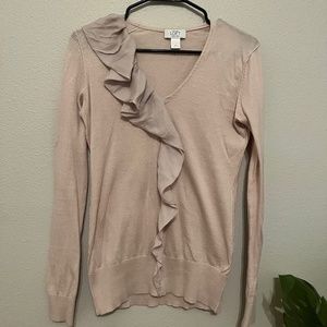 Ann Taylor Loft ruffle detail sweater